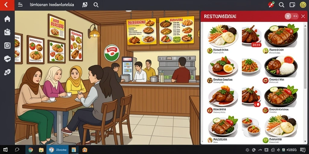Tampilan antarmuka yang user-friendly.