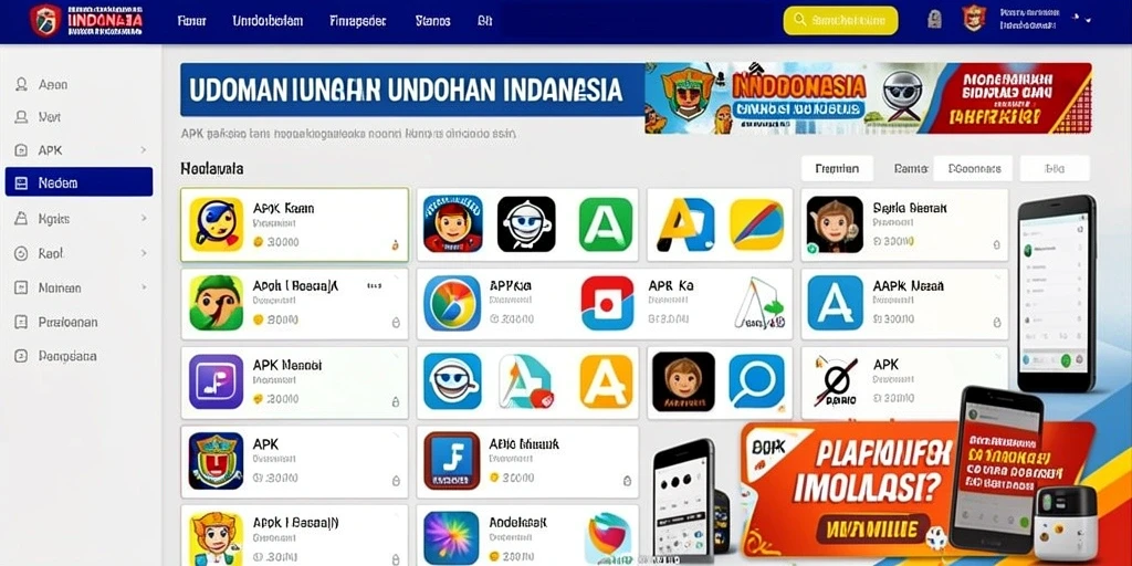 Tampilan menu utama yang menarik dan intuitif.